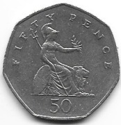 W.Brytania 50 pence 1997