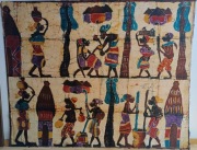 Oryginalny, duży batik - obraz z Afryki