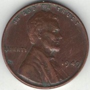 123 USA 1 cent 1949