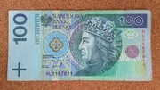 RADAR BANKNOT 100 ZŁ 1994 SERIA HL1167611 OKAZJA 