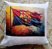 Poduszka 40x40 FC Barcelona prezent dla kibica 