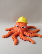 Ośmiornica Budowlaniec Druk 3D Figurka ruchoma realistyczna z drukarki