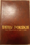 Tatry Polskie mapa topograficzna w skali 1:10000, 1992 rok.