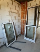 NOWE Okno uchylne 77 x 233 | Oknoplast trójszybowe, kolor: Winchester, fix