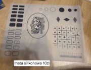 Mata silikonowa do zdobień paznokci biżuteria żywica podkładka do pracy