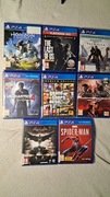 Zestaw 9 gier ps4, gry Playstation 4, tekken 7 GTA 5 Horizon Uncharted 4 
