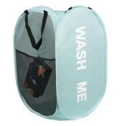 Pojemnik na pranie kosz torba niebieska