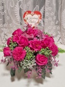 Dzień Babci, Dziadka , Walentynki,  kwiaty mydlane  