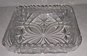 Duża kryształowa patera misa 21,5 x 6,5 cm PRL