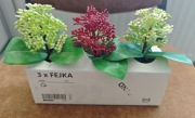 3 szt. mała fejka Ikea doniczka wys. 6 cm - cena za 3 sztuki 