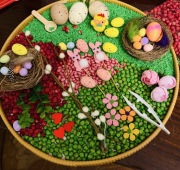 Panel Sensoryczny Wielkanoc – Sensory Box Montessori dla Dzieci