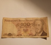 100 zł Ludwik Warynski, rok 1986, destrukt brak pierwszej cyfry serii 