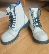 Glany białe damskie r. 38 skóra naturalna 