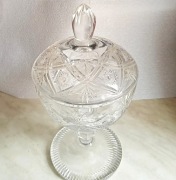 Bomboniera Kryształowa PRL, Zawiercie, lata 70/80 – ~25 cm – PRL 