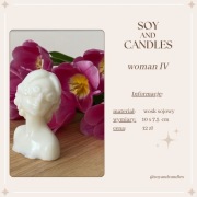 Świeca sojowa - kobieta
