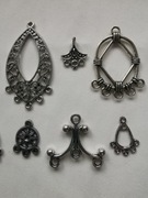 40szt Podstawa baza do kolczyków naszyjników mix 