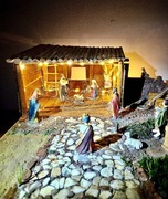 Szopka bożonarodzeniowa .Rękodzieło 