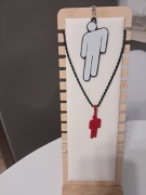 Billie eilish łańcuszek plus brelok blohsh, zestaw 