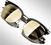 Okulary przeciwsłoneczne Police SPL455G-BLKG lustrzanki policyjne policja  