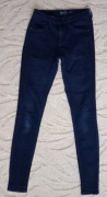 JEANSY RURKI SKINNY  CIEMNE dUST  S 32 PODWYZSZONY STAN  27