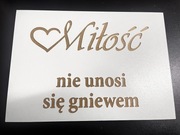 Tabliczki z cytatami z listu św Pawła 10 sztuk