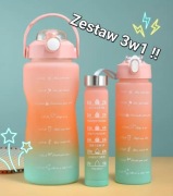 Zestaw bidonów 3w1, bidon, butelka na wodę 