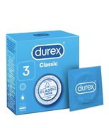 Prezerwatywy Durex Classic opakowanie 3 sztuki.