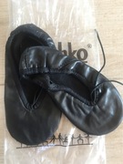 Baletki dziecięce czarne skórkowe Grishko balet rytmika