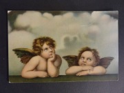 Stara pocztówka kartka pocztowa pocztówki - DRESDEN ENGEL DER SIXTINI -1