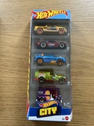HOT WHEELS - HW CITY - 5 PACK - 5 PAK - 5 AUT - ZOBACZ TEŻ POZOSTAŁE