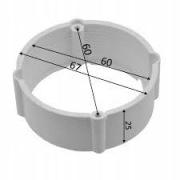 Przedłużka do puszki fi 60 60x24mm - 2 sztuki w komplecie
