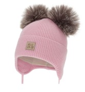 Czapka dla dziewczynki 100% wełna merino