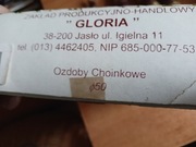 Bombki szklane sople 