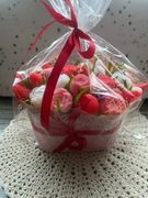 Bukiet kwiatów mydlanych