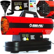 NAGRZEWNICA OLEJOWA 30 KW SPALINOWA DMUCHAWA + TERMOSTAT LCD GRZEJNIK PIEC