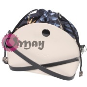 Czarny organizer worek do Obag MOON LIGHT liście beż szary komin OMAY