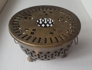 Stary mosiężny podgrzewacz