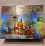 Zestaw klocków konstrukcyjnych o Pirate Fortune Harbor