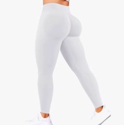 Bezszwowe spodnie damskie z wysoką talią fitness