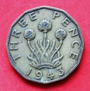 3  Pensy  1943  r -     Anglia   Zawciąg  Jerzy VI