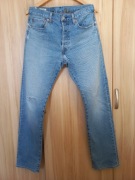 Męskie jeansy Levi's '501' W32 L34 z przetarciem