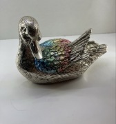 figurka KACZKA stara, nuova max art, oro e argento italy PE 78  DG & Ag