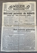 Gazeta ,,Wieczór Warszawski’’ 31 sierpnia 1939