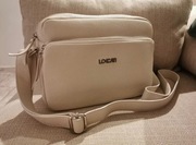 Torebka listonoszka damska LOCCATI skóra naturalna jadny beż ecru