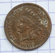 01428 USA 1 cent 1908 ładna 