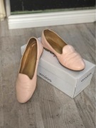 Skórzane lordsy Wojas 37 skóra naturalna baleriny balerinki mokasyny