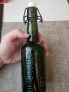 Antyczna butelka Kupferberger Brauhaus z porcelanowym korkiem