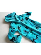 Szlafrok puchaty w potwory C&Ar. 110/116