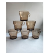 filiżanki do herbaty mokki espresso Duralex vintage retro kolekcjonerskie