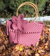 Torebka / Kosz makrama, handmade 